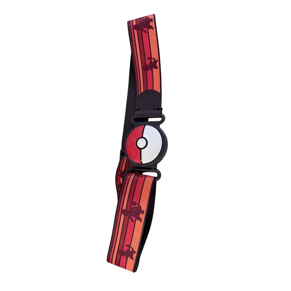 Pokemon Poke Ball Adjustable Stretch Belt Red Orange Black Nintendo Anime OS